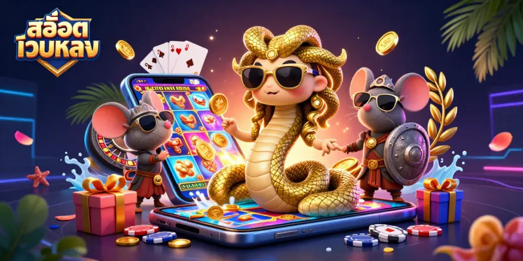 เลือกเล่นสล็อตเว็บตรง ผ่านโลกแฟนตาซีกับ Medusa และหนูนักรบ