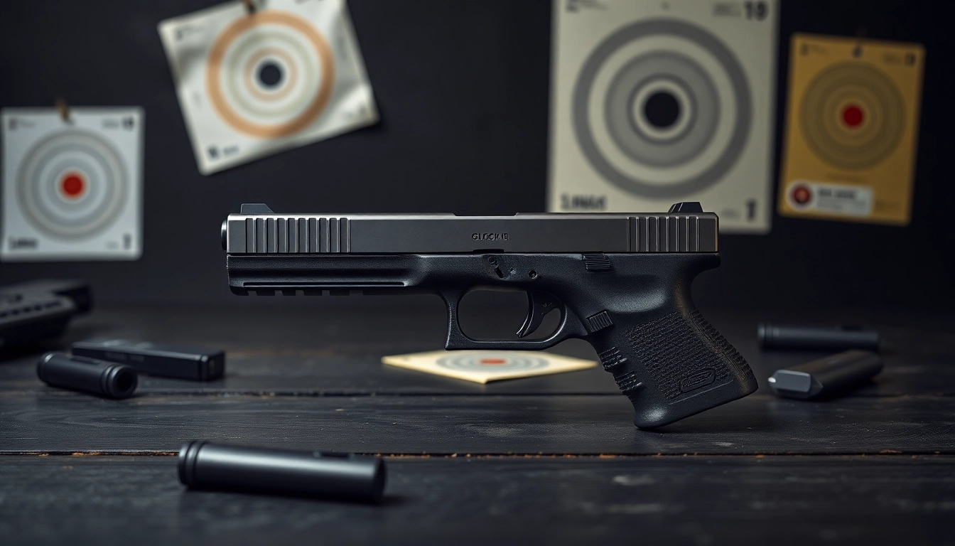 Showcase glock 19 slides highlighting precision and quality in a professional setting.