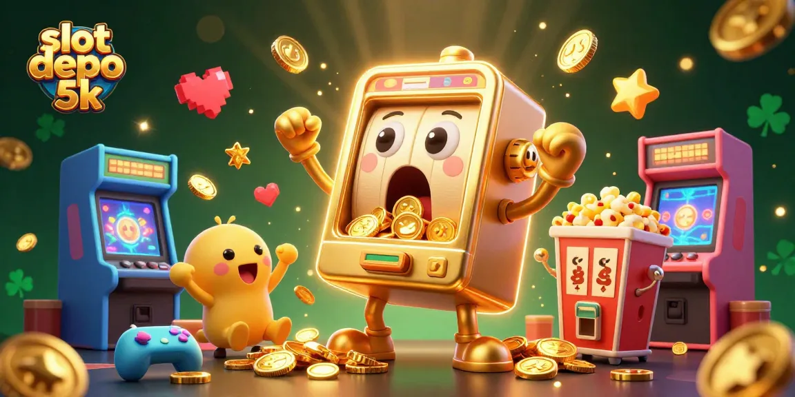 Slot depo 5k, mesin slot emas mengejutkan saat meraih jackpot dengan koin berlimpah.
