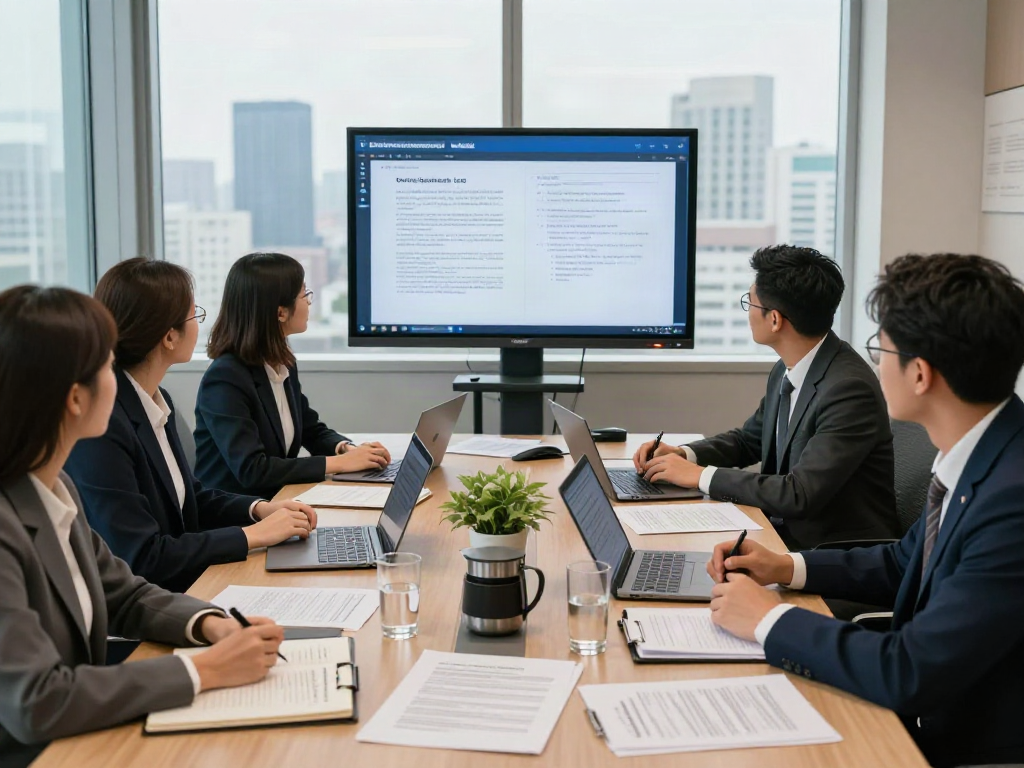 Lead Roedl team collaborating in a modern legal office, showcasing professionalism and expertise in law.