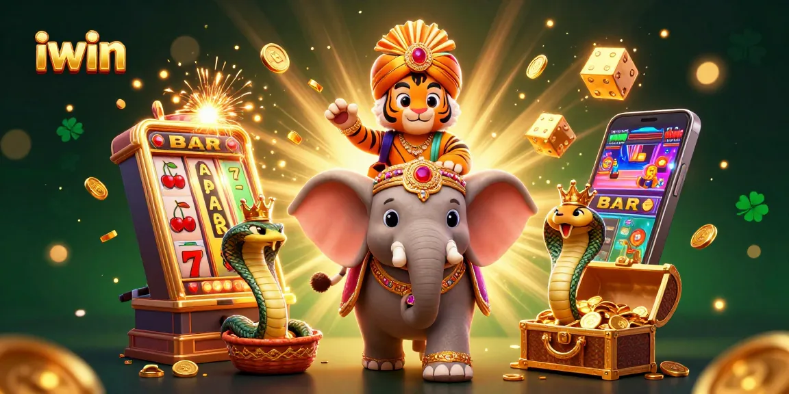 Experience the thrill of iwin in this vibrant 3D casino scene, featuring dynamic characters and jackpot elements.