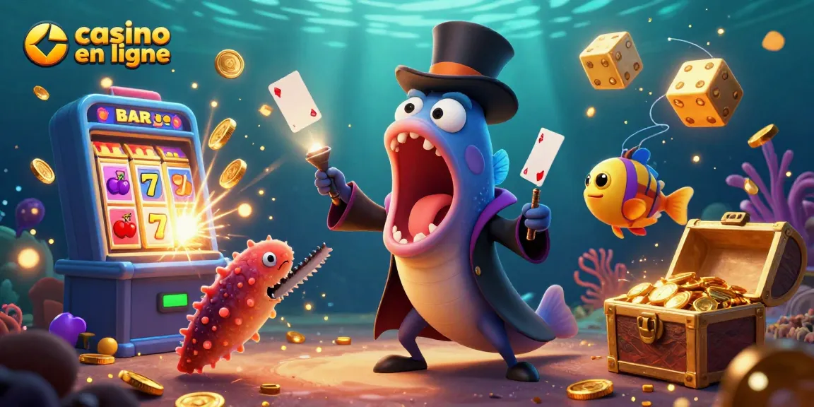 Découvrez un casino en ligne animé avec un poisson-lanterne et une anguille, revendiquant la magie.