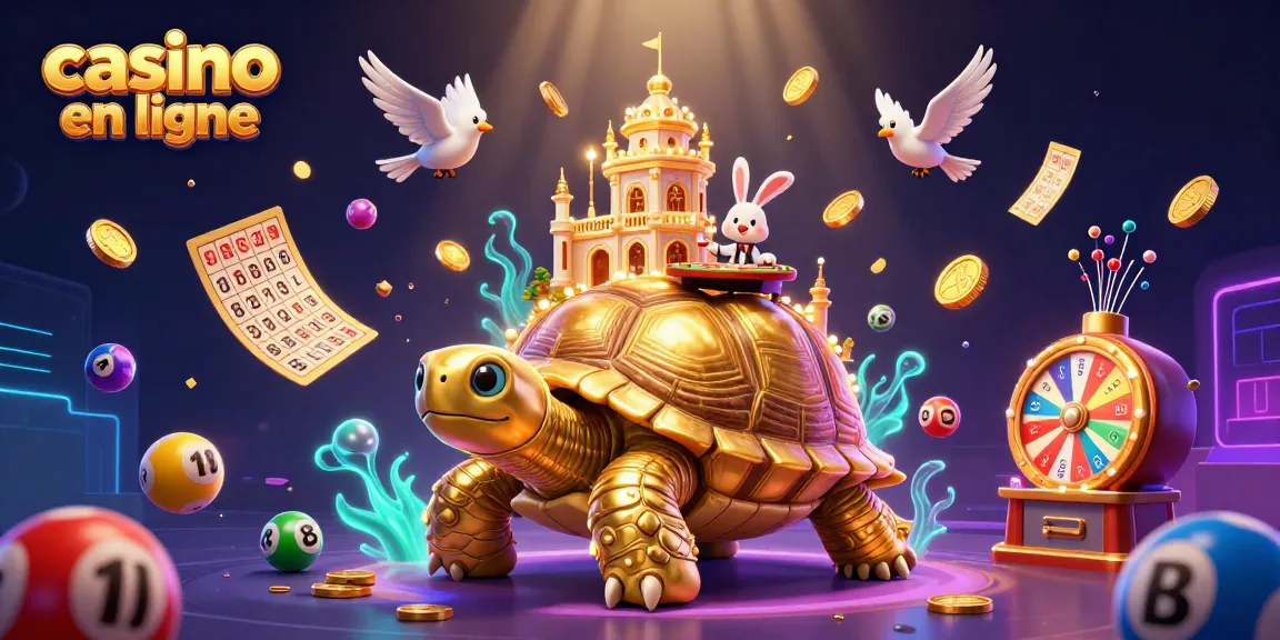Découvrez un casino en ligne captivant avec des personnages colorés, une tortue géante et des oiseaux dorés.