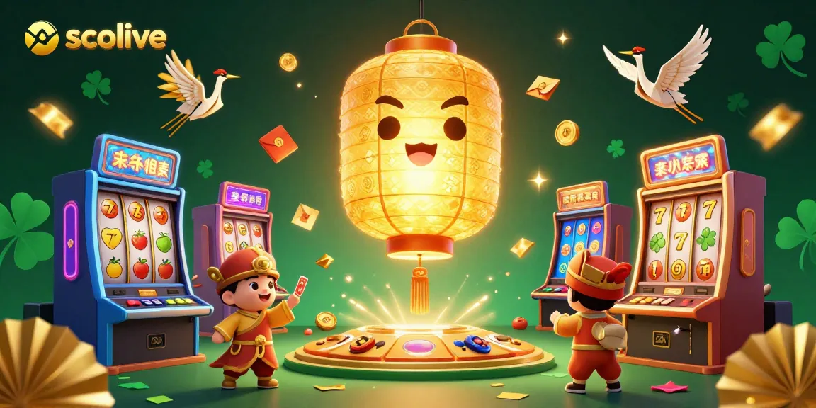 Socolive ignites excitement with a glowing lantern surrounded by vibrant casino symbols and gaming elements.