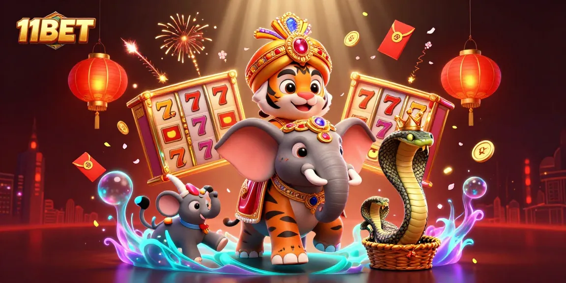 Experience thrilling action at 11BET with a vibrant casino scene featuring majestic characters and dynamic game elements.