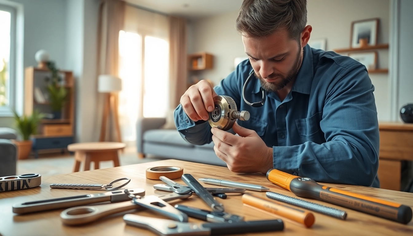 Lock Doctor Essex assisting in lock installation in a residential area, showcasing craftsmanship.