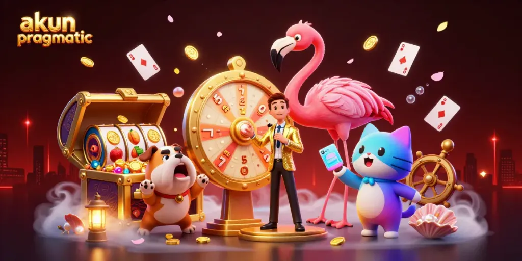 Experience excitement with akun pragmatic in this vibrant game show scene filled with riches.