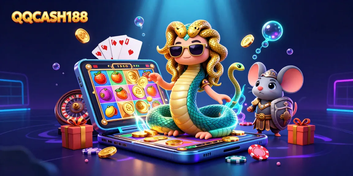 Experience thrilling wins at QQCASH188 with a vibrant 3D casino adventure.