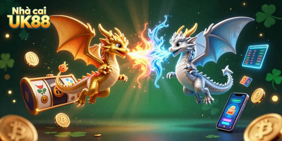 Experience thrilling gaming at Nhà cái UK88 with powerful dragons amid dynamic slot elements.