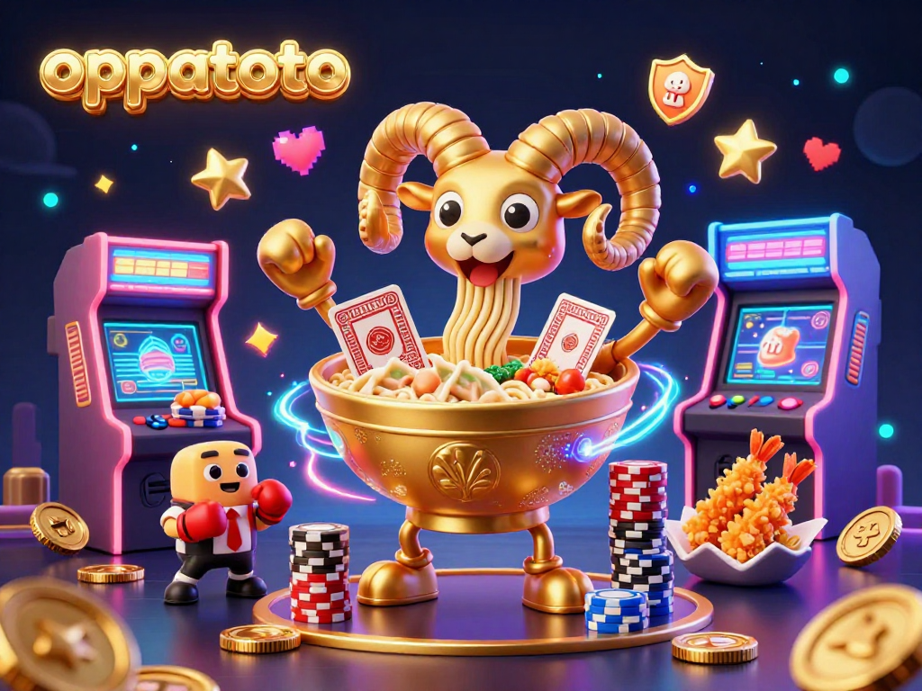 Experience the excitement of oppatoto with vibrant 3D characters and immersive gaming elements.