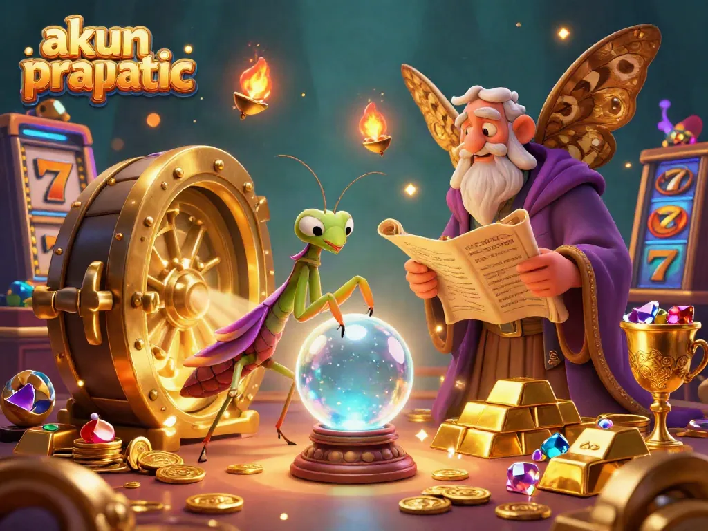 Engage with akun pragmatic as a fortune teller and moth librarian summon treasures in a vibrant casino.