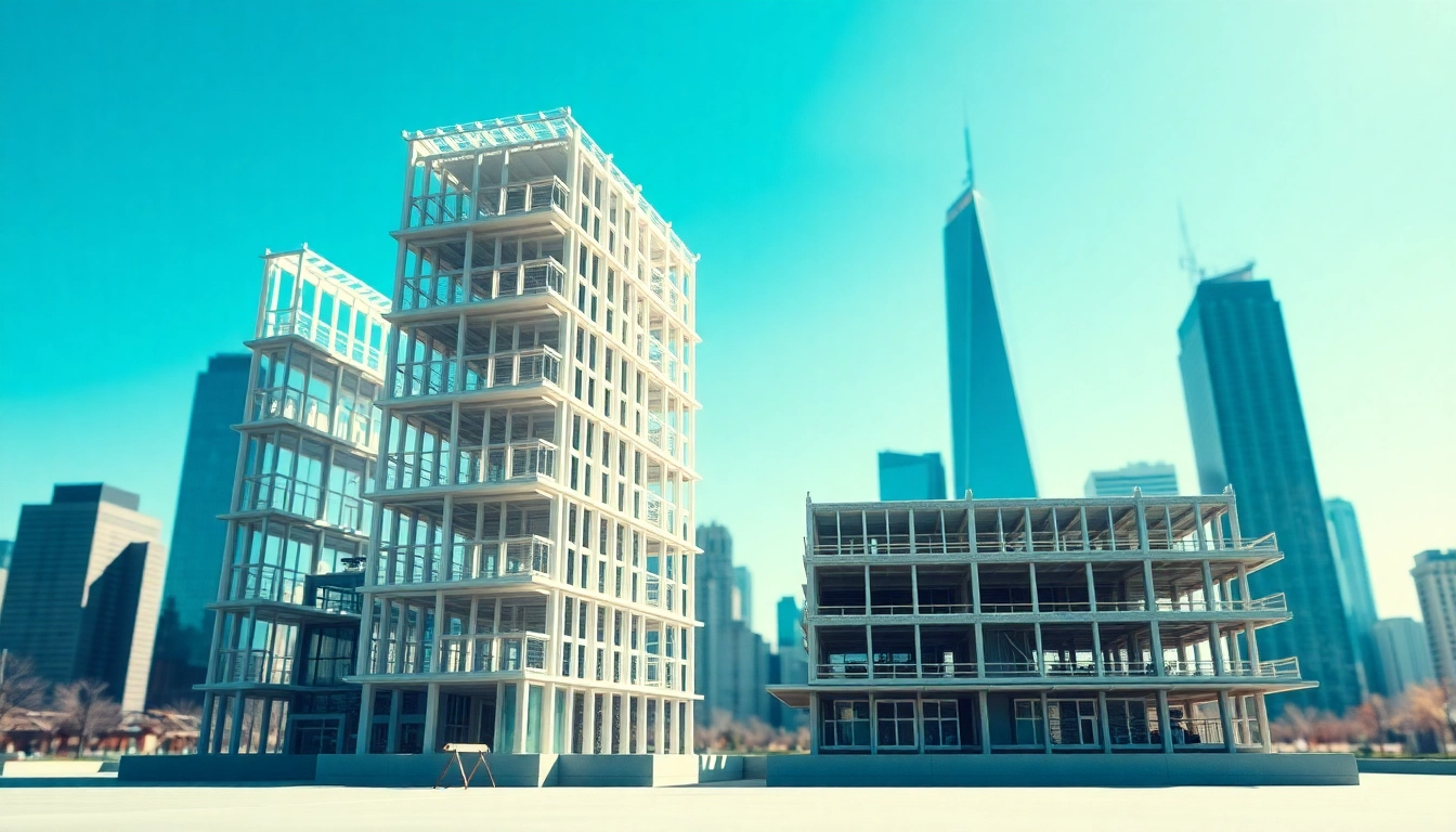 Architectural model showcasing Seismic Design principles for earthquake resistance.
