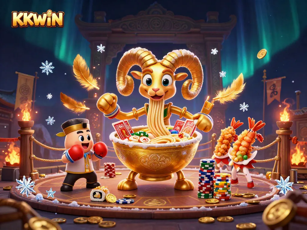 Engage in thrilling gameplay with KKWIN featuring a dynamic casino battle scene.