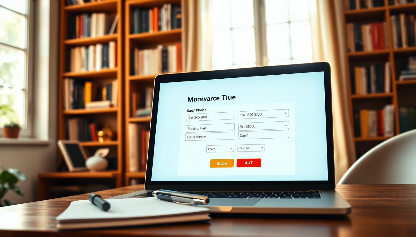 Look up whose number is this with an interactive interface on a laptop in an inviting home office.